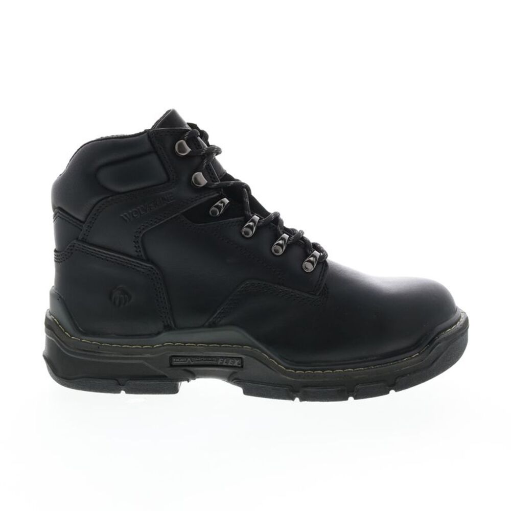 Wolverine Mens Raider Durashocks 6" Black Boots (NWT)